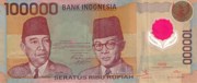 Rp100.000 note. Indonesian bureaucrats prefer USD or SGD.